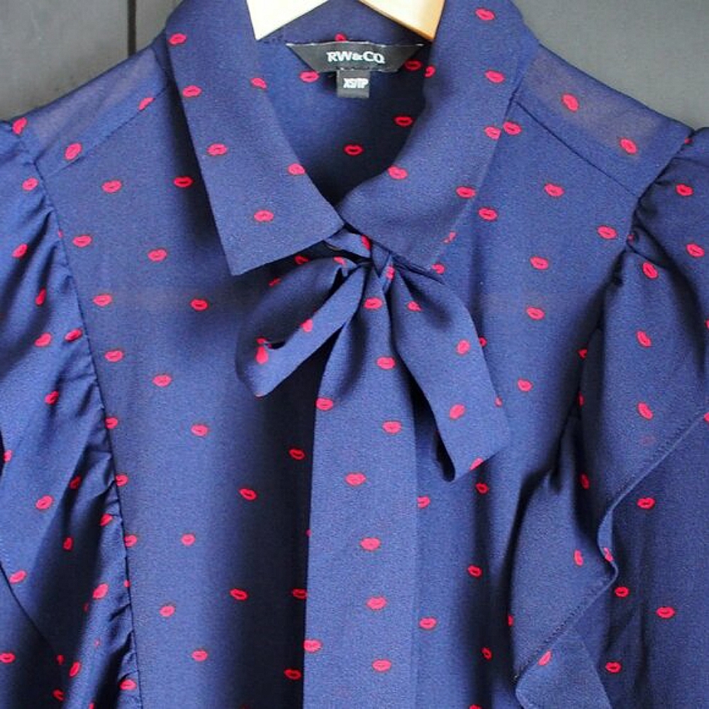 RW&CO. | Women's Georgette Ruffle Shirt